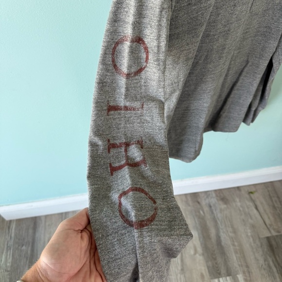 State Of Mine Gray Ohio State Graphic Long Sleeve Tshirt Size Medium - Picture 2 of 4